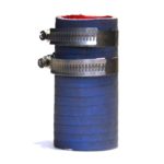 1.25" flex hose connector with clamps