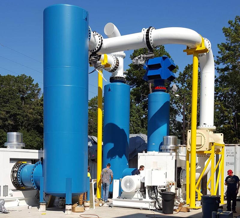 Multi stage vacuum system testing 1