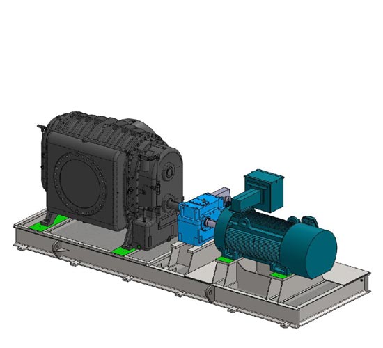 Gearbox drive vacuum package