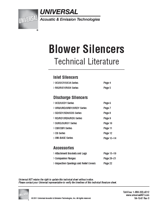 pdf_universal-blower-silencers-technical-literature