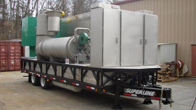 Trailer mounted soil remediation system