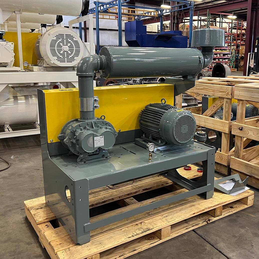 Wastewater treatment aeration blower package