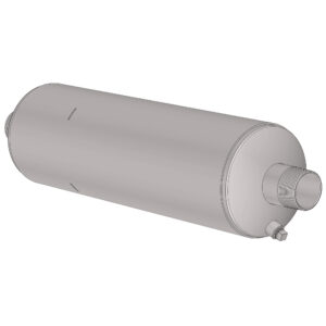 2.5" threaded industrial blower silencer, model B2.5-SAT