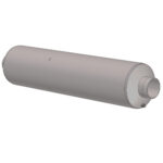 5" threaded industrial blower silencer, model B5-SAT