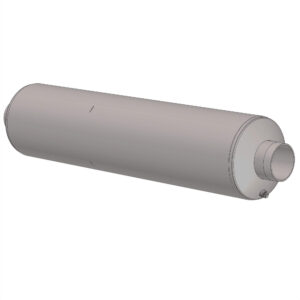 5" threaded industrial blower silencer, model B5-SAT