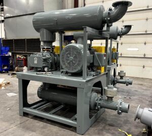 Steel dust conveying blower packages, 616 RAM blower, 100hp motor