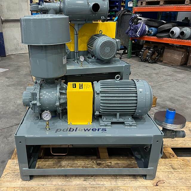 Direct drive fluidizing blower package, side 1